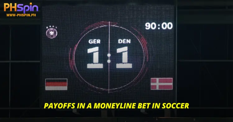 Payoffs in a Moneyline Bet in Soccer