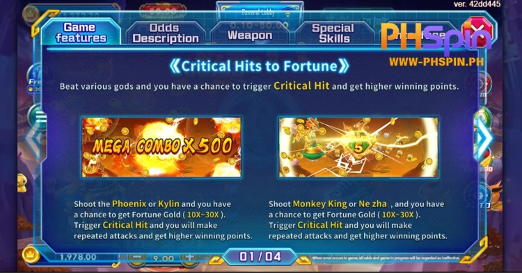 Key Features of Gods Grant Fortune FC